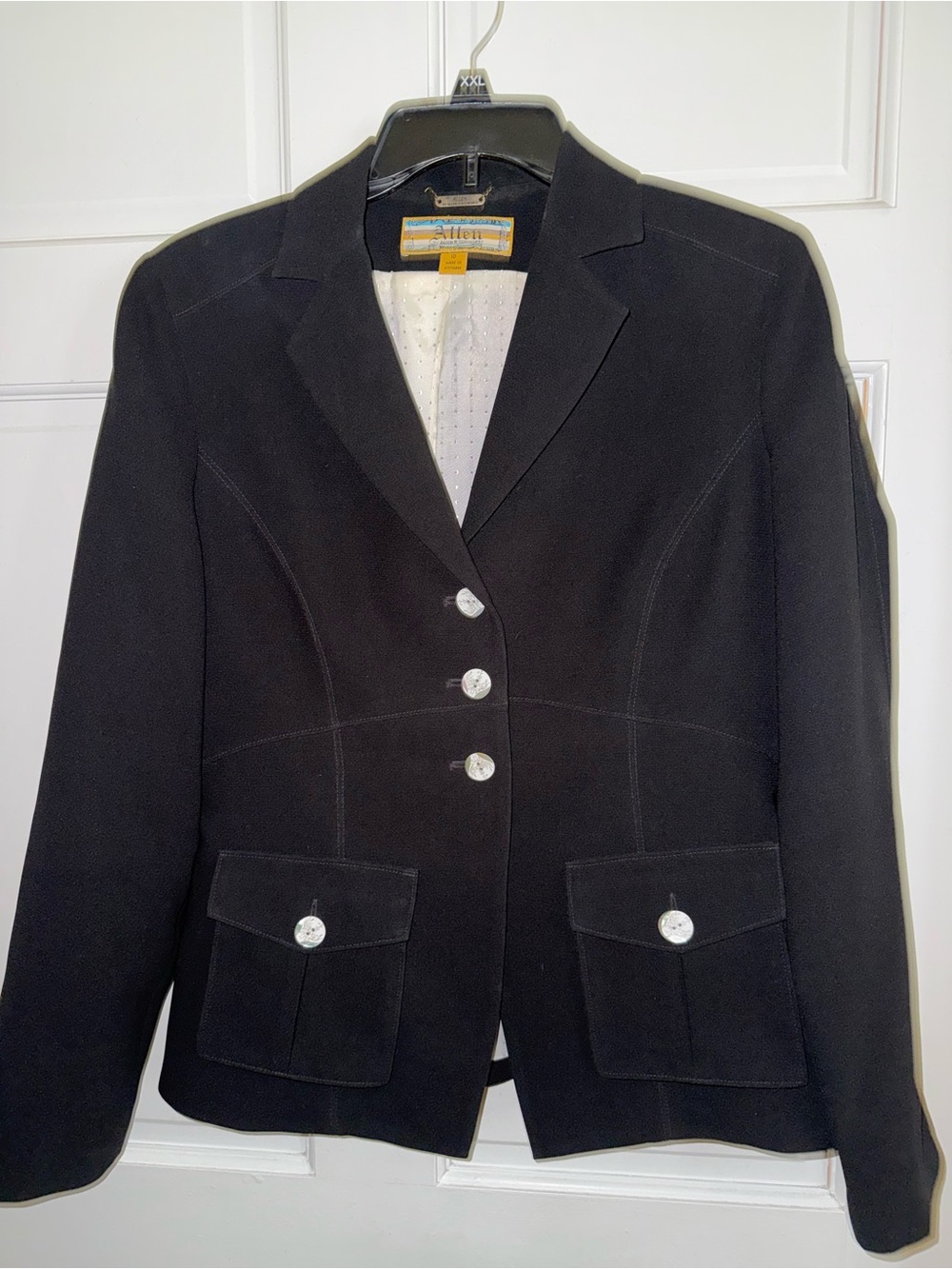 Allen By Allen B. Schwartz Black Tailored Women's Blazer
